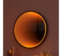 SAYEYBU LED Infinity Mirror Light, 3D Multicolor Tunnel Lamp Mirror Tunnel Light, Cool Art Light for Home Decor, Bedroom, Living Room, Party, Bar and Gaming,Circle,11.8" / 30 cm