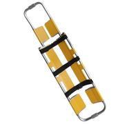 SAYEYBU Medical Portable Plastic Scoop Stretcher, Folding Emergency Patient Transport Adjustable Stretcher Patient Transport First Aid Rescue Stretcher for Patient Transfers,Yellow,B