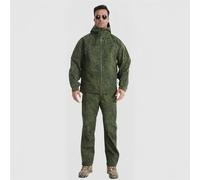 SAYEYBU Men Hunting Clothes Suit, Waterproof Hood Jacket + Pants, All-Weather Combat Set, Men's Tactical Trouser Combat Jackets Suits, Suitable for Hunting Hiking,Russian Style,3XL