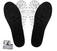 SAYEYBU Men Women Memory Foam Insoles with Arch Support Comfort Massage Insoles Replacement Shoe Inserts for Work Boots Running Trainer,2*black,37--38