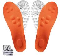 SAYEYBU Men Women Memory Foam Insoles with Arch Support Comfort Massage Insoles Replacement Shoe Inserts for Work Boots Running Trainer,2*orange,41--42