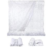 SAYEYBU Military Netting, Sunscreen Camouflage Net, Camo Netting for Camping Shooting Hunting Party Decoration, Camouflage Cover Net for Sun Shade,White,4x10m