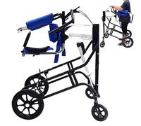 SAYEYBU Multifunctional Rehabilitation Walker with dual brake system, Home Rehabilitation Equipment, Walking Frame with pneumatic/electric Lift, Walker for People with Mobility Difficulties,B