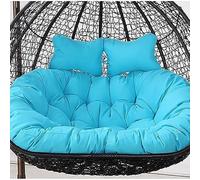 SAYEYBU Nest Shaped Seat Cushions, Double Swing Chair Seat Cushion Outdoor, Courtyard Hanging Egg Chair Cushion, Waterproof Thickened Seat Cushion, for Outdoor Hanging Hammock,sky blue