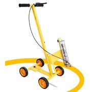 SAYEYBU Parking Iot Striping Machine Multi-Function Striping Line Marking Machine Parking lot Striper with Spray Paint Wand Function Can Spray Straight Circles and Arcs Equip,Yellow