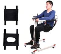 SAYEYBU Patient Lift Transfer Chair, Patient Lift for Home, Patient Transfer Lift Wheelchair for Car, Bedside Commode Transport Chair, Patient Lift Aid, Height/Width Adjust,A
