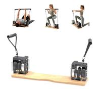 SAYEYBU Portable Pilates Reformer Alternative, Adjustable Resistance Bar System with Smooth Flywheel Resistance, Compact Home Gym Equipment for Full-Body Core, Legs, Glutes & Strength Training