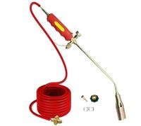 SAYEYBU Propane Torch Weed Burner Kit, Weed Torches for Outside with 1.2/2/5 m Hose, Dual Switch, Heavy Duty Blow Torch with Flame Control for Garden Wood Ice Snow Road,35,1.2m