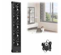 SAYEYBU Retractable Window Exhaust Fan, Vertical Window Exhaust Fan, No Need Drill Holes Embedded Installation, Bedroom Kitchen, 40-150cm Optional, Adjustable Wind Speed, 5 Cm Retractable,60~65cm