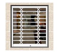 SAYEYBU Retractable Window Safety Guards, with Anti-Theft Lock Heavy Duty Window Bar, Self-Installation Push-Pull Window Guard Gate for Bedroom Office,B,59.1x66.9in