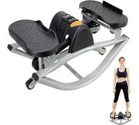 SAYEYBU Rock Stepper, Low-Impact Lateral Rocking Home Stepper for Knees & Joints - Side-to-Side Motion Cardio Machine, Compact Portable Fitness Trainer for Home Gym,Black