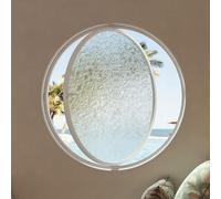 SAYEYBU Round Rotating Glass Windows - 360° Rotatable Ventilation Windows Aluminum Alloy Replacement Rotation Windows Rotating Porthole Window With Tempered Glass,B3,100cm