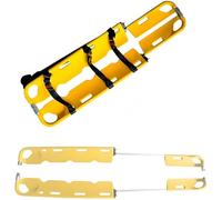 SAYEYBU Scoop Stretcher, Foldable Aluminum Stretcher, Long Adjustable EMT Backboard, Capacity Ambulance Stretcher, Emergency Medical Transport for Patients Gurney,without head restraint