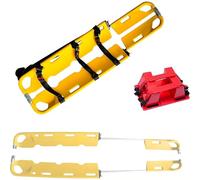 SAYEYBU Scoop Stretcher, Foldable Aluminum Stretcher, Long Adjustable EMT Backboard, Capacity Ambulance Stretcher, Emergency Medical Transport for Patients Gurney,with head restraint