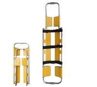 SAYEYBU Scoop Stretcher with Straps, Medical Emergency Stretcher, Foldable Stretcher, Adjustable Lightweight, Load Capacity 160Kg, for Medical Emergency Rescue, Ambulance, Fire Rescue,Yellow,B