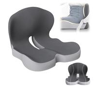 SAYEYBU Seat Cushion - Memory Foam Cushion for Office Chair, Car Seat, Airplane, Bleacher - Sciatica & Hip & Coccyx Pain Relief Desk Chair Cushion for Long Sitting Office Workers, Car Drivers,B