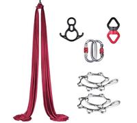 SAYEYBU Sensory Swing Hammock, Anti Gravity Yoga Hanging Chair, Aerial Silks Yoga Swing Fitness Stretch Belt, for Gym Indoor Yoga Studio,14,8M*2.8M