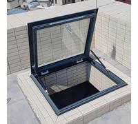 SAYEYBU Skylights & Roof Windows, Sloped Flat Roof Skylight Cover Attic Sun Room Underground Lighting Well Window, Aluminum Alloy Frame And Double-layer Insulating Glass,A,LxW 55x65cm/21.7x25.6in