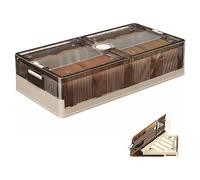 SAYEYBU Slim Under Bed Storage Boxes with Wheels, Slide Out Organizer, Stackable and Foldable, Multi purpose Under Bed Storage Bins, for Clothes, Shoes,02,82 * 15cm