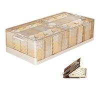 SAYEYBU Slim Under Bed Storage Boxes with Wheels, Slide Out Organizer, Stackable and Foldable, Multi purpose Under Bed Storage Bins, for Clothes, Shoes,01,82 * 15cm