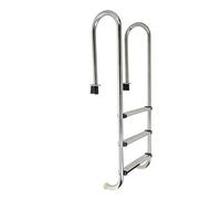 SAYEYBU Swimming Pool Ladder, 2/3/4-Step Double Handrails Stairs, Stainless Steel Pool Ladder with Stainless Steel Step, for Inground, Indoor, Outdoor Pools,3 Steps