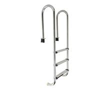 SAYEYBU Swimming Pool Ladder, 2/3/4-Step Double Handrails Stairs, Stainless Steel Pool Ladder with Stainless Steel Step, for Inground, Indoor, Outdoor Pools,4 Steps