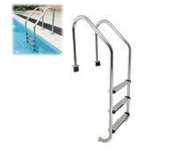 SAYEYBU Swimming Pool Ladder, 2-Step/3-Step/4-Step In-Ground Stainless Steel Step for Indoor/Outdoor Pool, Heavy Duty Non-Slip Ladder, Easy Assembly,3 Steps
