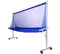 SAYEYBU Table Tennis Ball Collection Net, Movable Ping Pong Practice Net Multi-Ball Rack Nets for Multi-Ball Drills Or Robot Serve Launcher Practice Recreational,Silver