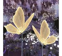 SAYEYBU Wedding Butterfly Floor Lamp-Creative Butterfly Ceiling Lights Decoration,Adjustable Height Romantic Wedding Decoration Lights,Warm2pcs,60cm/23.6in
