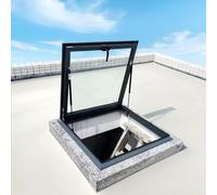 SAYEYBU Windows for House Roof, Roof Window And Skylight Basement Daylighting Door, Basement Window Well, Skylight Roof Window, Attic Skylight Cover, for Hallway Sunroom,A,LxW 58x78cm/22.8x30.7in