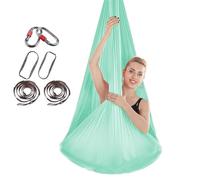 SAYEYBU Yoga Swing, Stretch Aerial Yoga Hammock, Lightweight Aerial Yoga Training Accessory, for Improved Yoga Inversions, Flexibility & Core Strength,N,4 * 2.8M