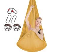 SAYEYBU Yoga Swing, Stretch Aerial Yoga Hammock, Lightweight Aerial Yoga Training Accessory, for Improved Yoga Inversions, Flexibility & Core Strength,B,4 * 2.8M