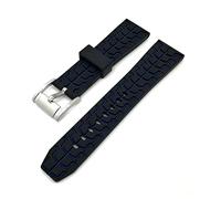 SAyfur Double Color Silicone Men Sport Watchband 20mm 22mm 24mm Diving Waterproof Replacement Band Strap Blue Black Watch Accessories Watch Strap (Color : Blue, Size : 20mm) Full of stars