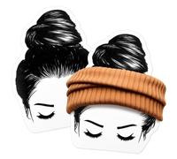 Sayglossy 100 Pcs Headband Display Cards with 200 Paper Clip Hair Tie Holder Display Cardboard Hair Bands Organizer for Selling Showing Headbands Hats Scrunchies Accessories Sewing Crochet Knitting