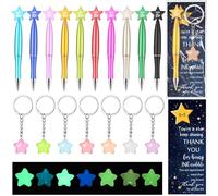 Sayglossy 20 Sets Inspirational Pens Class of 2025 Star Pens Bulk You are a Star Bookmarks Luminous Keychains Back to School Gifts Party Favors Souvenirs for Students Employee Staff Coworker