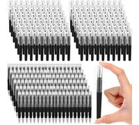 Sayglossy 200 Pack Mini Gel Pens Bulk 0.5mm Gel Pen Fine Point 4.16 Inch Mini Pocket-sized, Quick-dry Smooth Writing for Journaling, Notebooks, Planner, Office Back to School Supplies(Black)