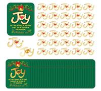Sayglossy 30 Sets Christmas Joy Pins on Card Bulk Religious Joy Pins with Card Religious Christian Bible Verse Lapel Pin for Christmas Church Gift Stocking Stuffers Sunday School Party Favor