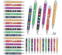 Sayglossy 36 Pcs Happy Pi Day Pens Bulk Funny Math Ballpoint Pen Gift Mathematics Day Educational Prizes Party Favor for Students Teachers Math Lover Graduation Classroom Office Supplies