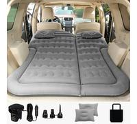 SAYGOGO SUV Air Mattress Camping Bed Cushion Pillow - Inflatable Thickened Car Air Bed with Air Pump Portable Sleeping Pad Mattress for Home Car Travel Camping Upgraded Version - Grey