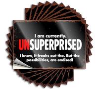 Saying Core Van Waterproof - I Am Currently Unsuperprised Tumbler Self Adhesive Decal for Interesting Use(12X18CM)