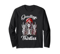 Saying Goodbye to My 30s, Rip Thirties Rock'n Roll Girl Long Sleeve T-Shirt