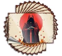 Saying Home Decor Custom Stickers, Wall Waterproof Silent Samurai: The Red Moon's Shadow for Hydro Flask | Love Vinyl Decals for Items Holiday Gift(8X12CM)