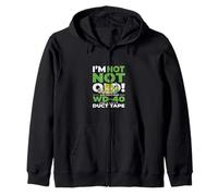 Saying Not Old Just Need Some 40 And Little Duct Tape Zip Hoodie