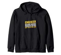 Saying Problem Solver Isn't An Actual Job Engineer Zip Hoodie
