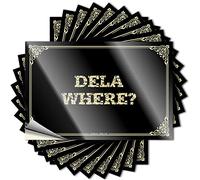 Saying The Room Decorations Durable Vinyl - Dela Where? Cover for Fall Use(12X18CM)