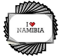 Saying Tiny, Math Bottle I Love Namibia | Teenage Room Decor(12X18CM)
