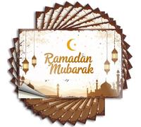 Saying Water Scratch Resistant Decals, Cool Matte Print for Phone Case Math | Spring Uv Proof Pack Ramadan Mubarak with Hanging Lanterns(12X18CM)