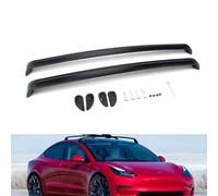 SAYINGS 2pcs Integrated Rails Roof Bars, Compatible with Tesla Model 3 2017-2024 Roof Rack Cross Bars, Adjustable Aluminum Cargo Bars, for Cargo Luggage Bicycles