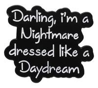 Sayings Enamel Pins, 90s, Heart Motif, Pin for Backpack & Clothing, Klein, Non-precious metal