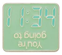 Sayings Enamel Pins, 90s, Heart Motif, Pin for Backpack & Clothing, Klein, Non-precious metal